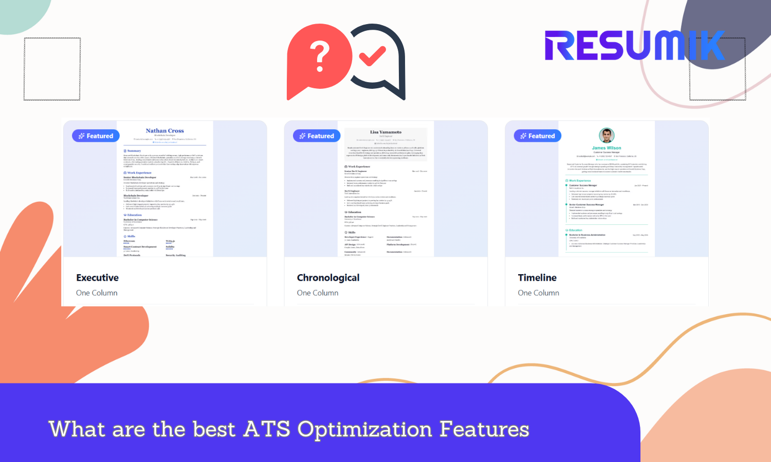 ATS optimization features